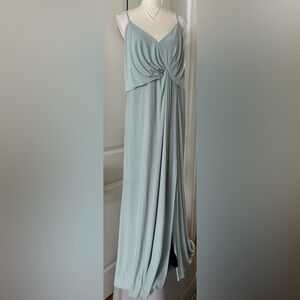 CELEBRATE DB STUDIO Crinkle Chiffon Spaghetti Strap Dress 18